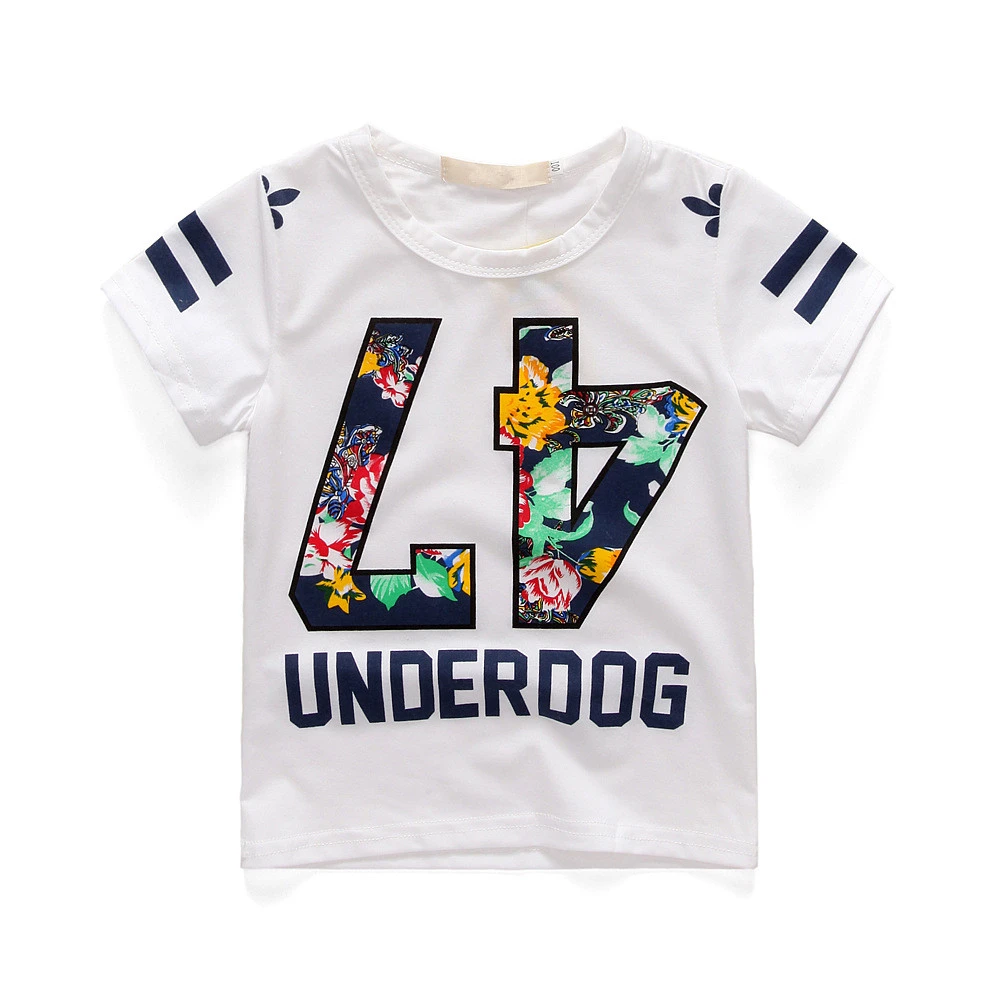 Kids Baby Boy Clothes Summer 47 letter Printed Short Sleeve Top T-shirt and short pants 2pcs set kids baby boys clothes