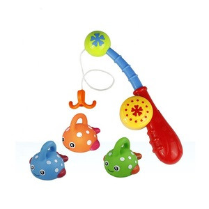 Kids Swimming Bath Fishing Game Plastic Animal Shower Spray Water Toy