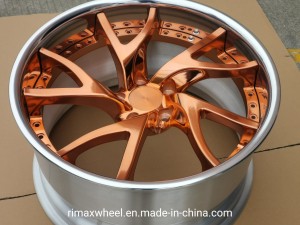 Kipardo Forged Wheels Customized Color Brushed Face with Polished Lip