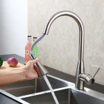 Kitchen Faucet sus 304 Stainless Steel pull out kichen mixer tap 40108