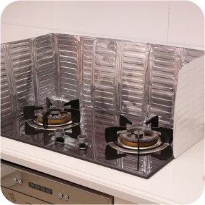 Kitchen Grease Aluminum Foil Paper Plate Creative Kitchen Ware Heat - Proof Splash Plate