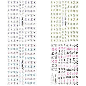 Korea Nail Super-thin Water Decals Ribbon Nail Water Wraps Stickers 4 colors