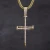 Import KRKC&amp;CO 14K Gold Ice Out Mens Nail Cross Pendant Hip Hop Jewelry for amazon/ebay/wish online store for Wholesale Agent in Stock from China