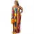 Import L 2021 African Fashionable Faldas Largas Tube Sexy Woman Free Tie-dye Colorful Print Hanging Loose Casual Dress from China