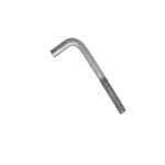 L Foundation Bolt Anchor Bolt L Type Plain Black HDG Zinc Plated