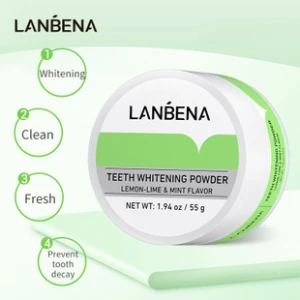 LANBENA Dental 1000 mesh mint flavor teeth whitening powder teeth stain removal