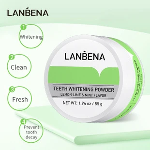 LANBENA Dental 1000 mesh mint flavor teeth whitening powder teeth stain removal
