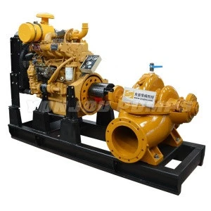 Large Flow 4 Inch 6 Inch Split Casing Type Diesel Egnine Water Pump