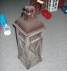 large lantern/wooden lantern/hurricane lantern