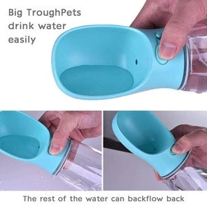 Large Portable Dog Water Bottle, Pet Portable Drinking Water Bottle 550ml for Pet Outdoor Travel, Walking Drinking Cup