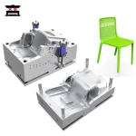 Large Rattan Design PP Single Cavity Plastic Furniture Garden Dining Chair Seat Injection Mould