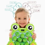 Latest BO Frog Shape Toy Infant  Hammer Toy Game Baby Educational Toys
