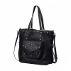 Latest Design Leather Vintage Bag Black Luxury Party Travel Bags Women Handbags Luxury Shoulder With Rivet