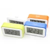 LCD Small Modern Analog AM PM 12/24 Hour Snooze Table Backlight Temperature Mute Auto Desk Working for Work Calendar Alarm Clock
