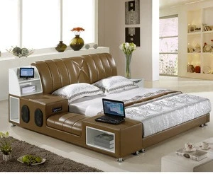 Leather Sofa Bed Mordern Design Music Bed For Hotel Furniture