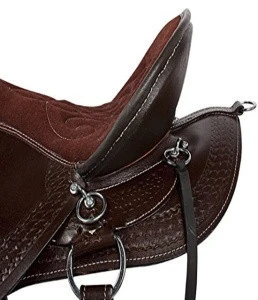 leather western horse trail saddle