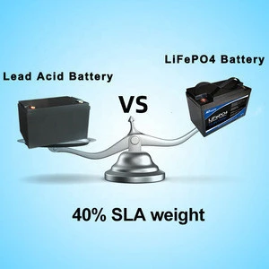 LiFePO4 12V 100Ah Lithium Iron Phosphate Battery Pack Light Weight LiFePO4 Battery for RV Solar Off-Grid System
