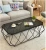 Import Lighted Rectangular glass marble  tv stand set and coffee table from China