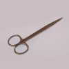 Linen Wrap Silk Scissors 4.5&quot; Straight Blade Mirror Finish Stainless Steel
