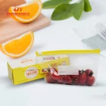 LJY bag Factory sales Customized logo color Transparent PE Reclosable slider bags Small big Plastic Zipper Bag for food storage