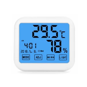 Logo Printing Large Touch Screen Temperature Instruments Humidity Meter Sensor Digital Thermo-hygrometer