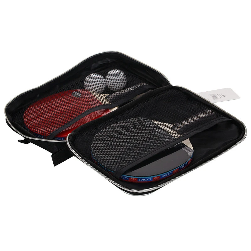 LOKI  C3000 OEM table tennis racket set with  two rackets  two balls  Cheap Price Customized ping pong racket
