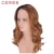 Import long wavy lace front wig, black to brown ombre colorful wig for young women from China