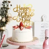 Love Heart Shaped Happy Mother&#x27;s Day Mom Acrylic Cake Topper
