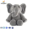 Low MOQ grey big ears stuffed elephant toys cute 100% pp cotton plush toy custom elephant stuffed animal