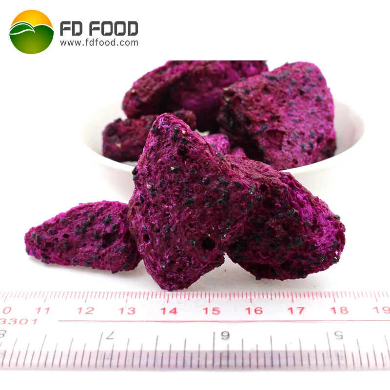 LUJIA FDFOOD brand 5-7mm/slice snacks red dragon fruit best freeze-dried food freeze dried pitaya