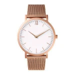 Luxury Mesh Stainless Steel Quartz Watches Men Business Casual Male Clock Ladies Wrist Watch