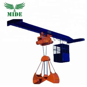 LZ Single Girder Overhead Crane With Grab Bucket 3t 5t China Manufacturer