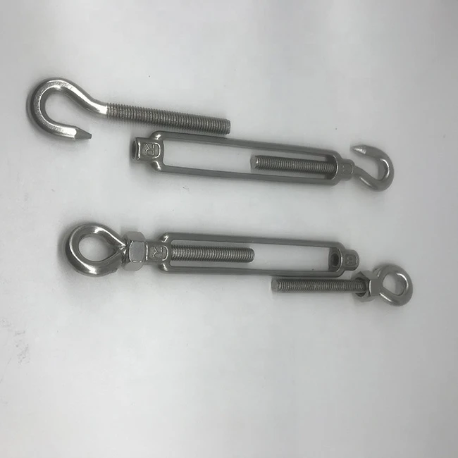 M8 Stainless steel Open Body Turnbuckle Eye-Eye With 2 Nuts
