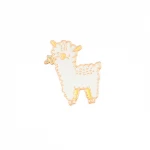 Manufacturer Lapel Pin Badge Brooch Cartoon Animal Ram Goat Lamb Alpaca Cute Soft Enamel Custom Enamel Pin Sheep