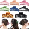 Matte Plastic Hair Claw Clips Large Nonslip Hair Claw Clips Strong Hold Thick Hair for Women and Girls Jedai
