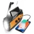 MD-090P camping survival fishing kit emergency tool am fm radio solar power bank 4000mah