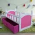 Import MDF E1 Easy Assembled DIY Toy, Wooden 18" Doll Bed With Fabric Storage, American Girl Doll Accessories from China