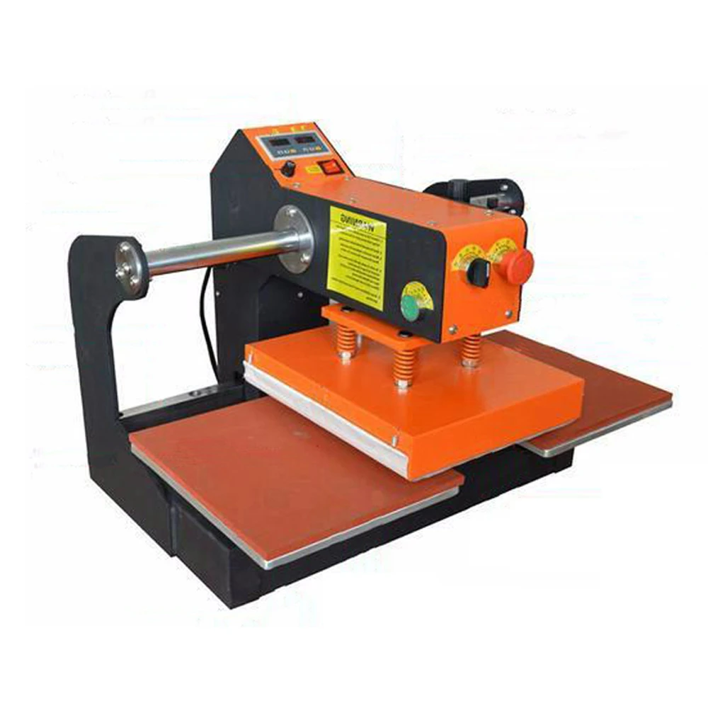 Measure Full Automatic 38*38cm Flatbed T-shirt Heat Press Machine Auto Release Heat Transfer Printing machine