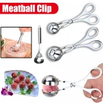 Meatball Maker Tool Clip Newbie Non Stick Stuffed Meat Ball Spoon Shaper Cooking Scoop Stainless Steel Kitchen Accessories