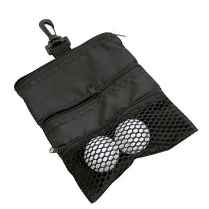 Mesh Golf Travel Bag Portable Golf Ball Bag Holder Zipper Mesh Pouch Storage For Outdoor Training