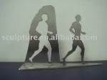 Metal Sports Human Outdoor Sculpture