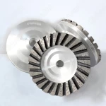 Midstar 4 inch 100mm Aluminum Concrete Grinding Tools Diamond Turbo Cup Terrazzo Grinding Cup Wheel