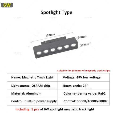 Buy Mini Magnetic Light Bar Adjustable Led 20 48v Magnetic Track Light ...
