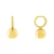 Import Minimalist 18K Gold Plated Small Ball Hoop Earrings Jewelry Custom Gold Jumbo Sphere Huggie Earrings from China