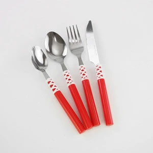Minion bulk restaurant home used fork spoon knife reusable stainless steel cutlery set