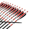 Mix carbon arrow 5&quot; Turkeys feathers 500 spine wholesale arrows for archery recurve bow carbon arrow
