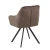 Import Modern Cozy Durable Elastic Armchair Restaurant Home Kitchen Chair Brown Velvet Fabric Dining Room Chairs With Anti-slip Pads from China