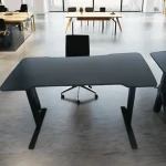 Modern Electric Standing Desk Foldable and Extendable Metal Computer Desk for Home Office Dining School Gym Villas