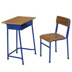 Modern Elementary Secondary School Kids  Single Desk and Chair for Student