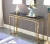 Import Modern Gold Stainless Steel Marble Console Table Living Gold Console from China